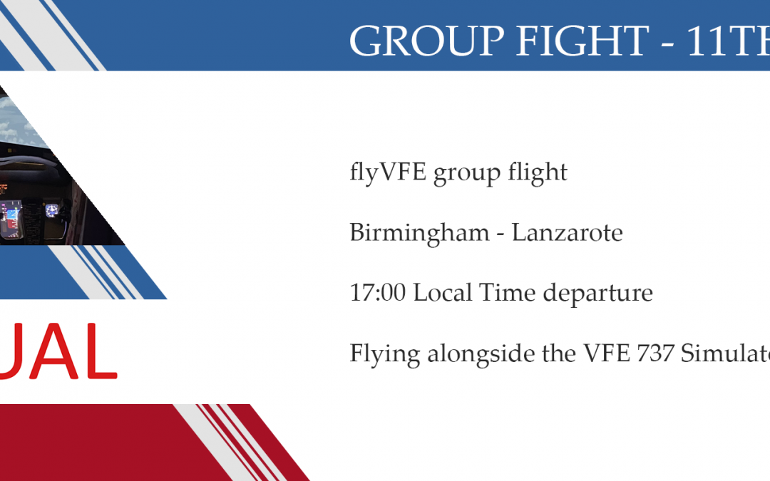 Group flight – Friday 11th September