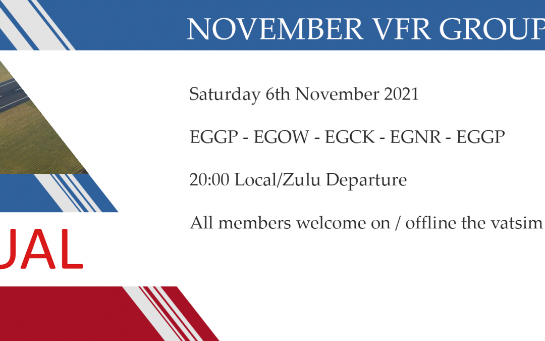 New Group Flight – 06/11/2021 20:00