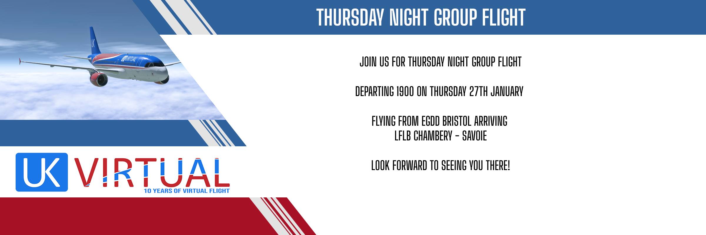 New Group Flight – 26/01/2023 19:00