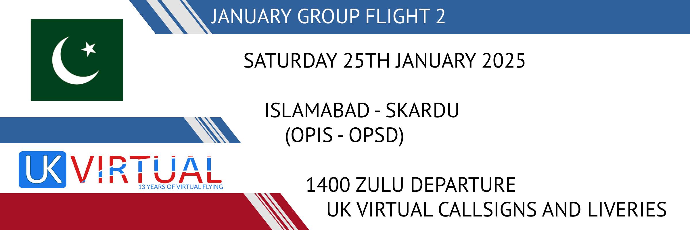 New Group Flight – 25/01/2025 14:00